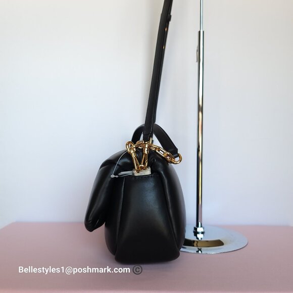 KATE SPADE Dakota Puffy Smooth Leather Convertible Crossbody Bag- Black🎈$248⭐ - Picture 8 of 16